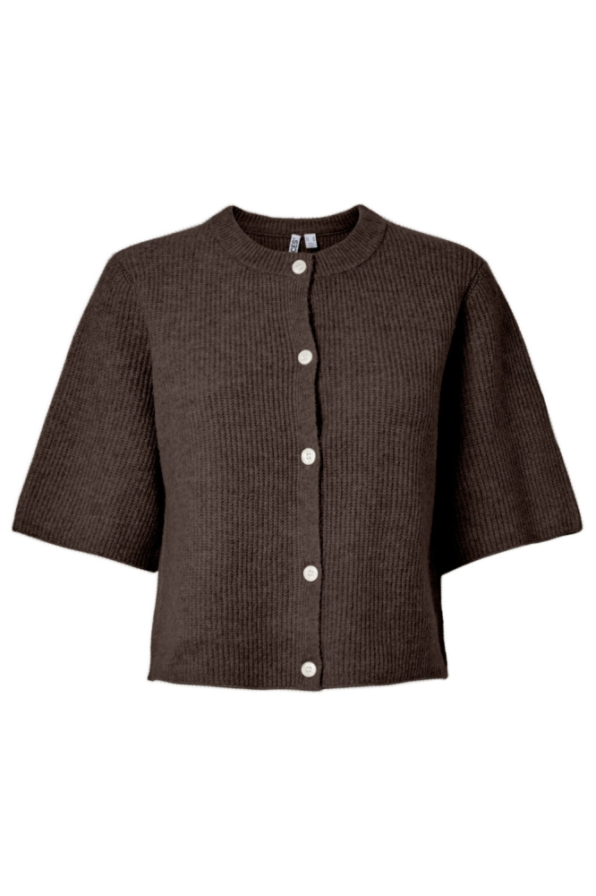 Pieces bruine dames vest | Vooraanzicht
