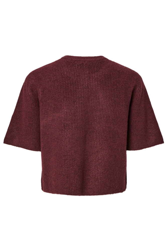 Pieces bordeaux dames vest | Achteraanzicht