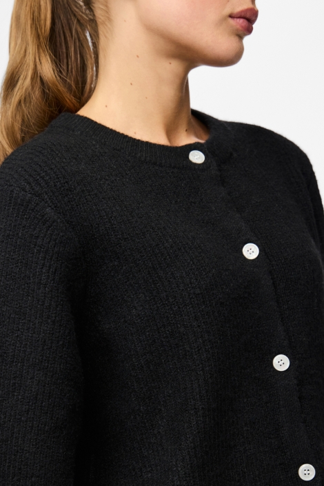 Pieces zwarte dames vest | Close up