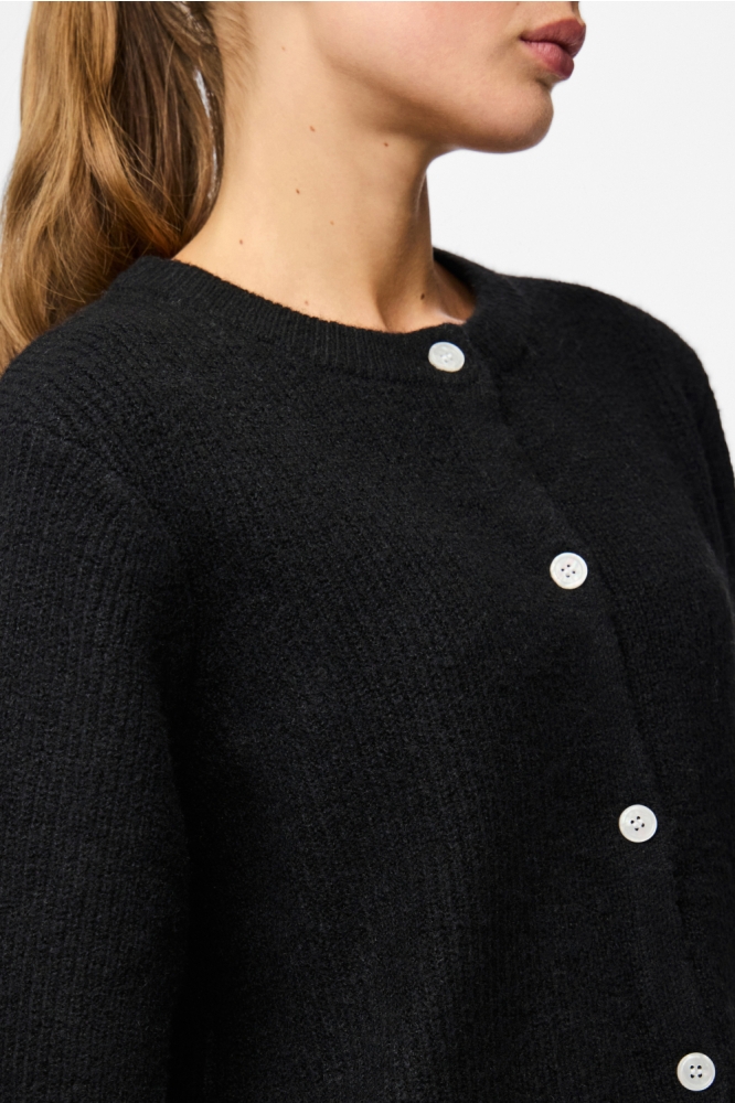 Pieces zwarte dames vest | Close up