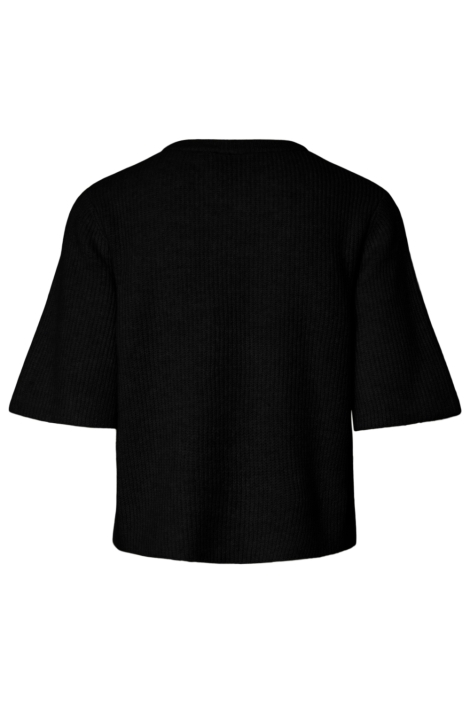 Pieces zwarte dames vest | Achteraanzicht