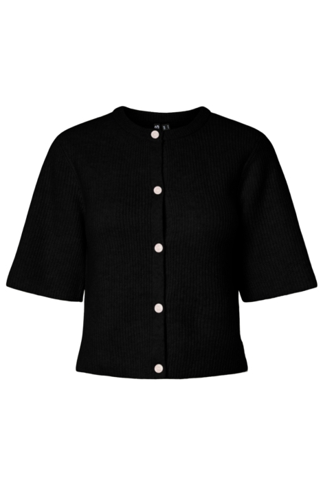 Pieces zwarte dames vest | Vooraanzicht