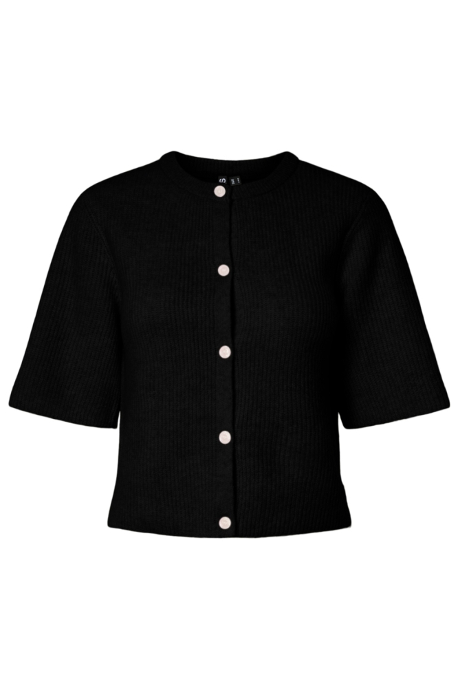 Pieces zwarte dames vest | Vooraanzicht