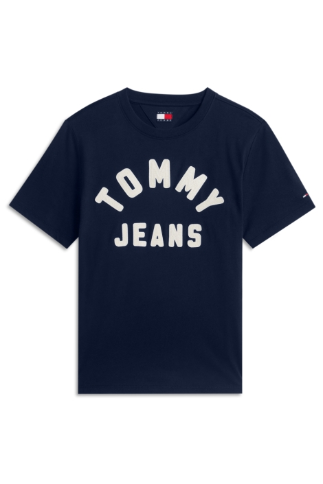 Tommy Jeans blauwe dames t-shirt | Vooraanzicht