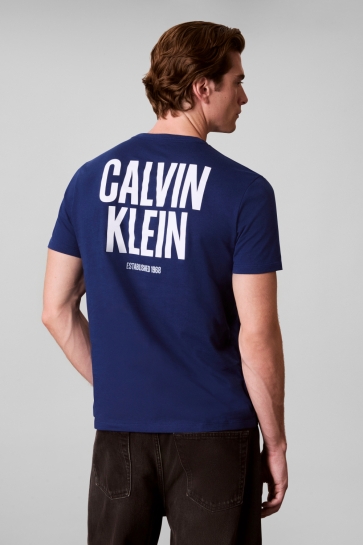 Calvin Klein T-shirt SS 30S EU BLOCK FONT LV04RH816G 5MA ESTATE BLUE