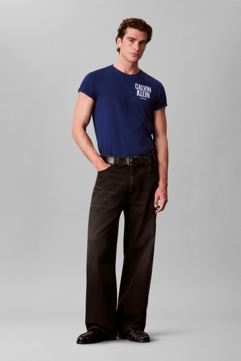 Calvin Klein blauwe heren t-shirt | Model
