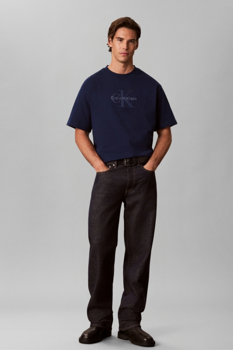 Calvin Klein blauwe heren t-shirt | Model