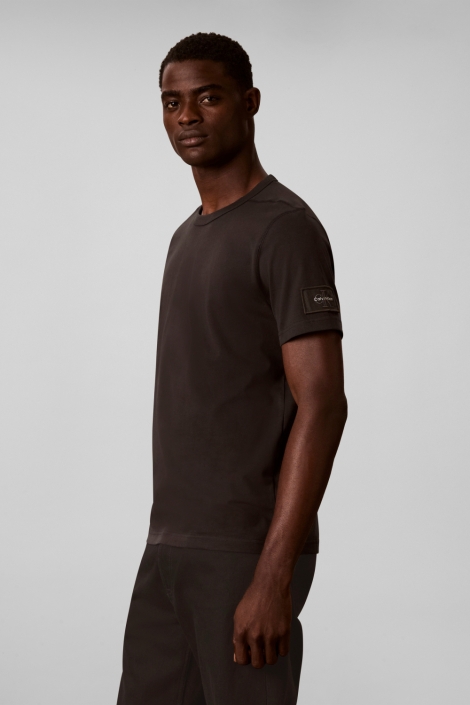 Calvin Klein zwarte heren t-shirt | Model zijaanzicht