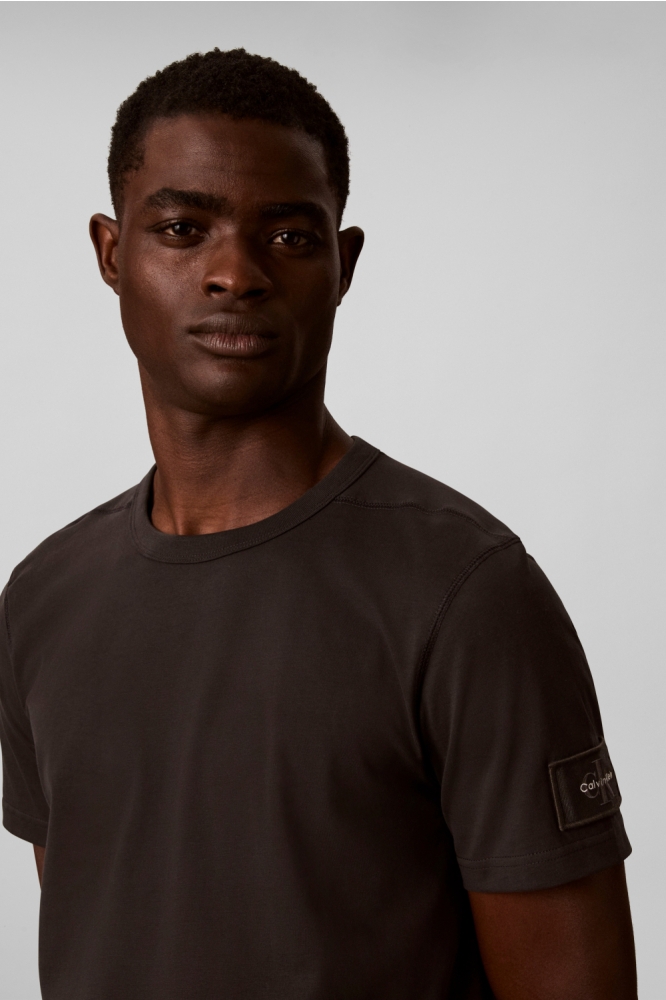 Calvin Klein zwarte heren t-shirt | Close up