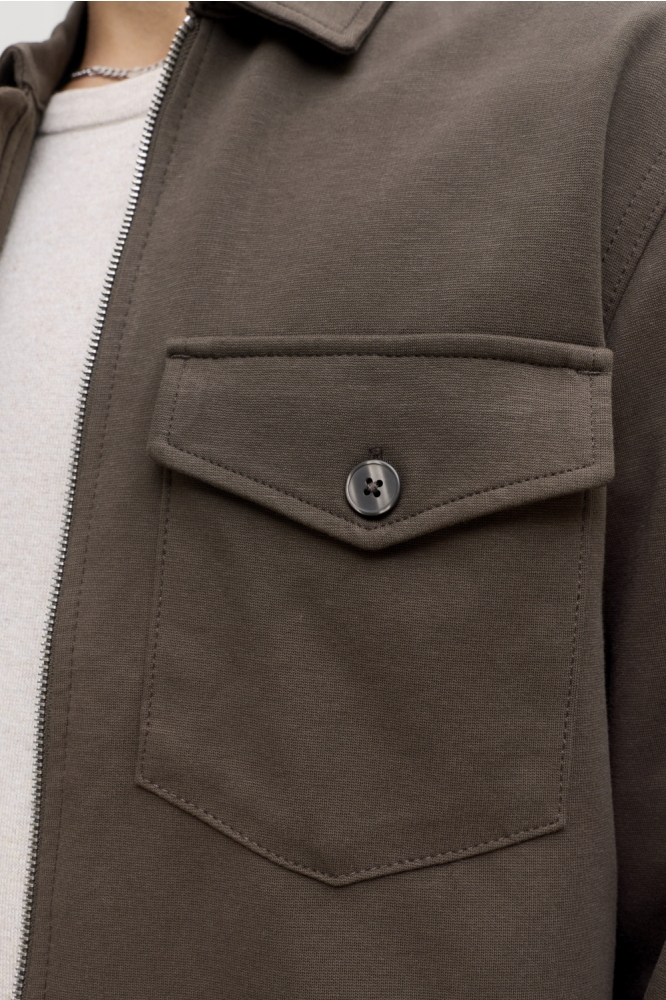 Jack & Jones bruine heren overhemd | Close up