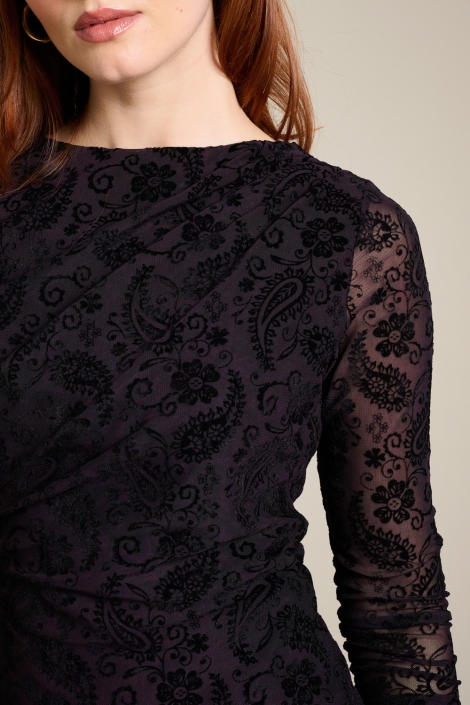 LolaLiza paarse dames t-shirt | Close up