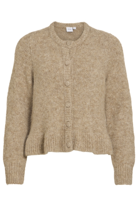 Vila beige dames vest | Vooraanzicht