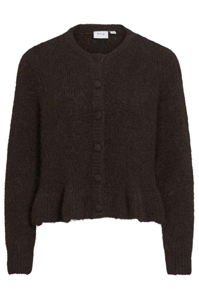 Vila bruine dames vest | Vooraanzicht