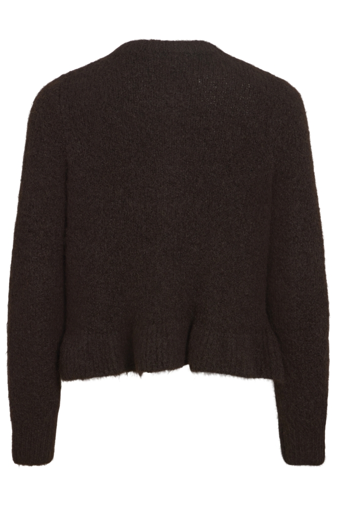 Vila bruine dames vest | Achteraanzicht