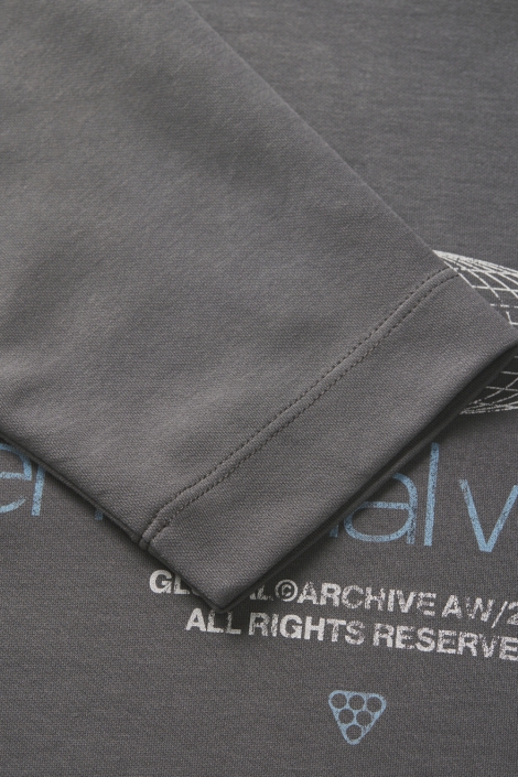 Jack & Jones grijze heren t-shirt | Close up