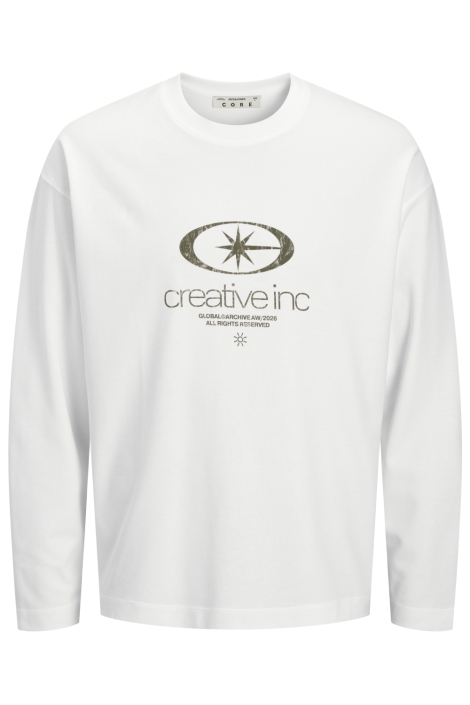 Jack & Jones witte heren t-shirt | Vooraanzicht