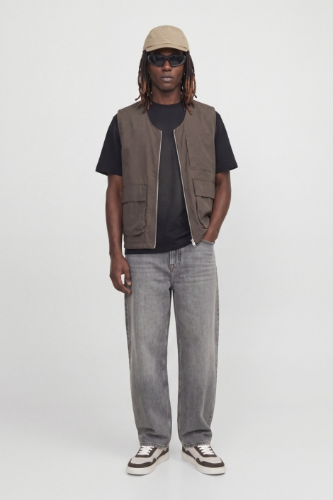 Jack & Jones zwarte heren t-shirt | Model