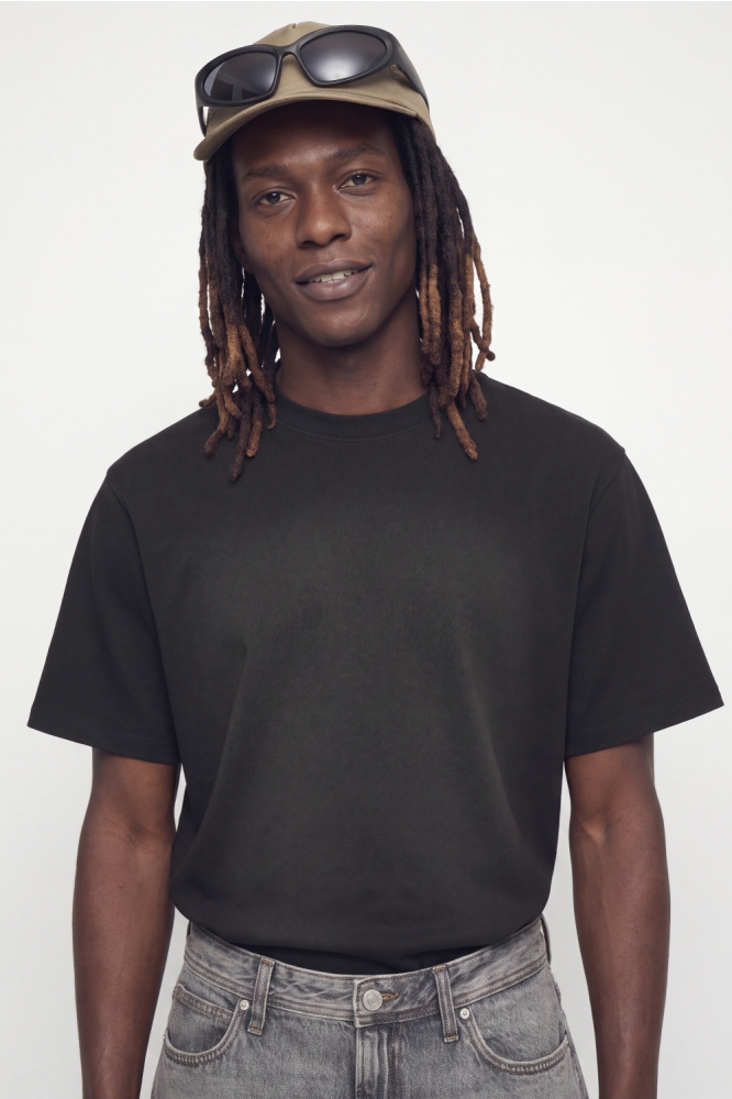 Jack & Jones zwarte heren t-shirt | Model vooraanzicht