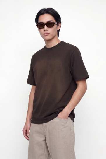 Jack & Jones T-shirt JCOLEGACY SCUBA WASHED TEE SS STYD 12316254 Chocolate Torte