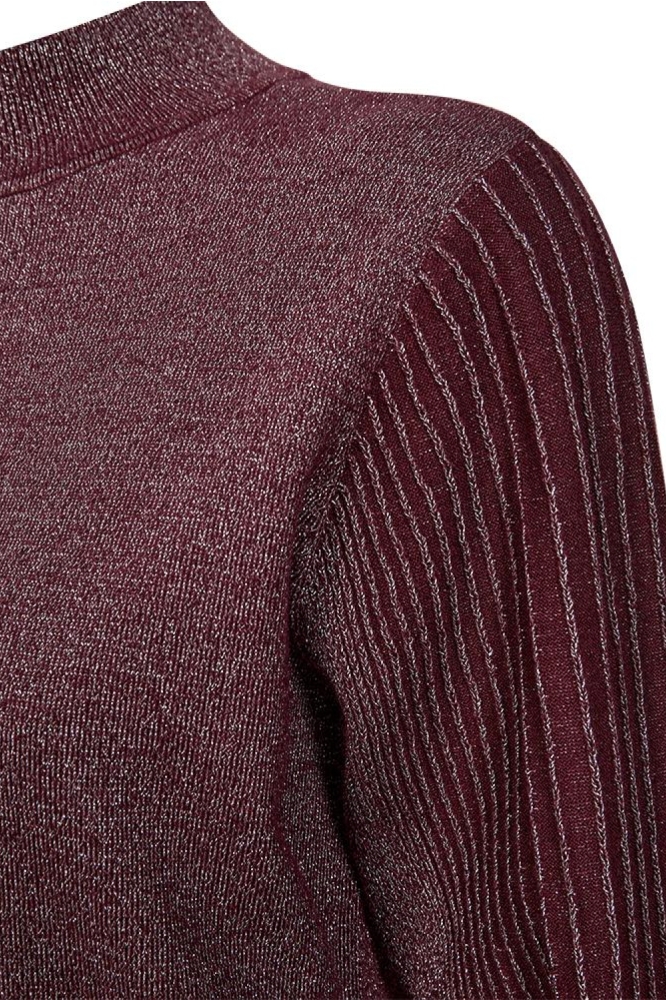 Freequent paarse dames trui | Close up