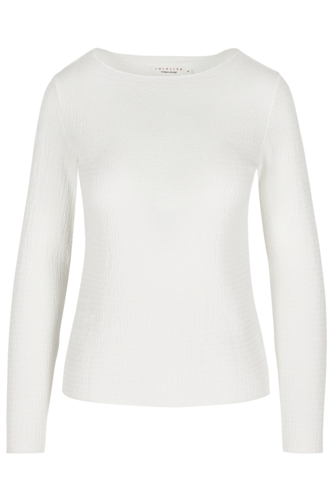 LolaLiza witte dames t-shirt | Vooraanzicht