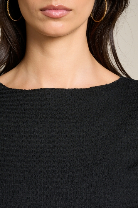 LolaLiza zwarte dames t-shirt | Close up