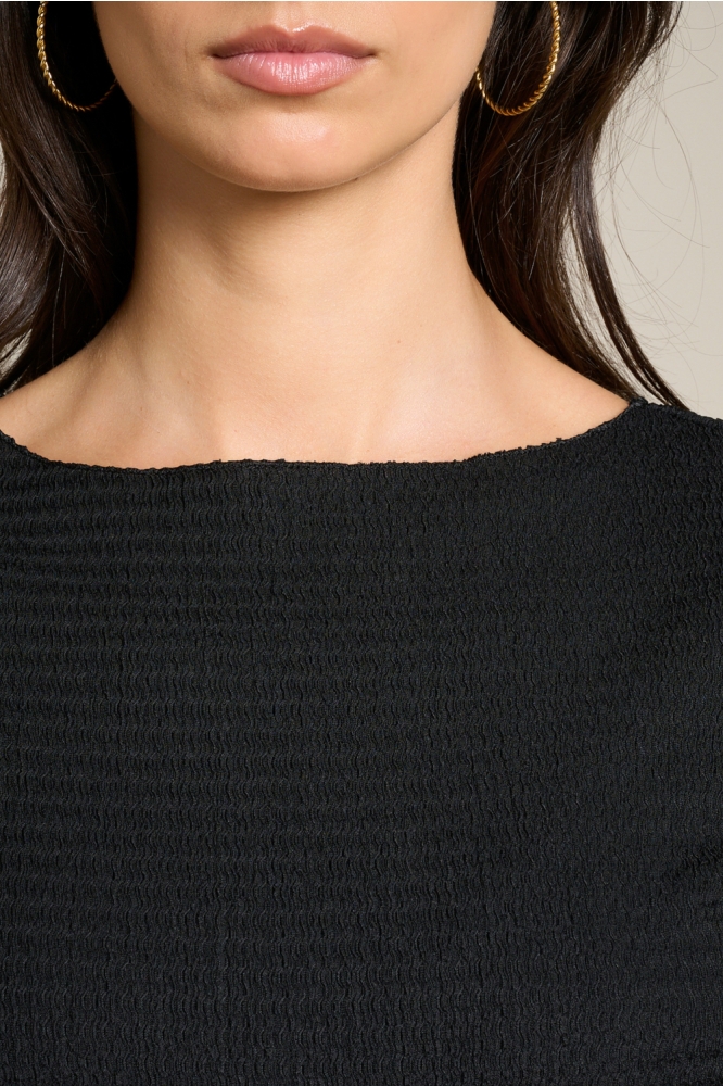 LolaLiza zwarte dames t-shirt | Close up