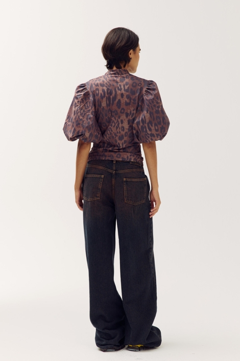 Harper & Yve bruine dames t-shirt | Model