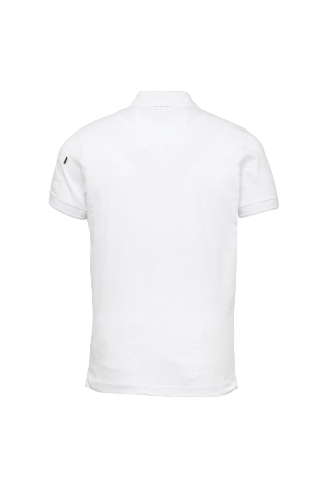 PME legend witte heren polo | Achteraanzicht