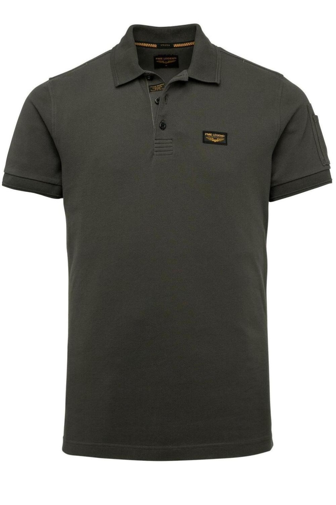 PME legend groene heren polo | Vooraanzicht