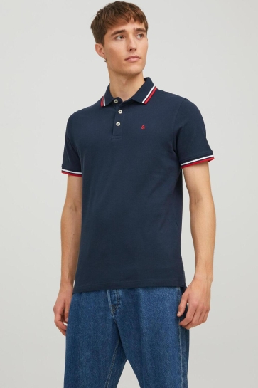 Jack & Jones jjepaulos polo ss noos Blauw