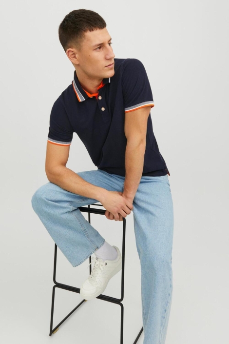 Jack & Jones blauwe heren polo | Model