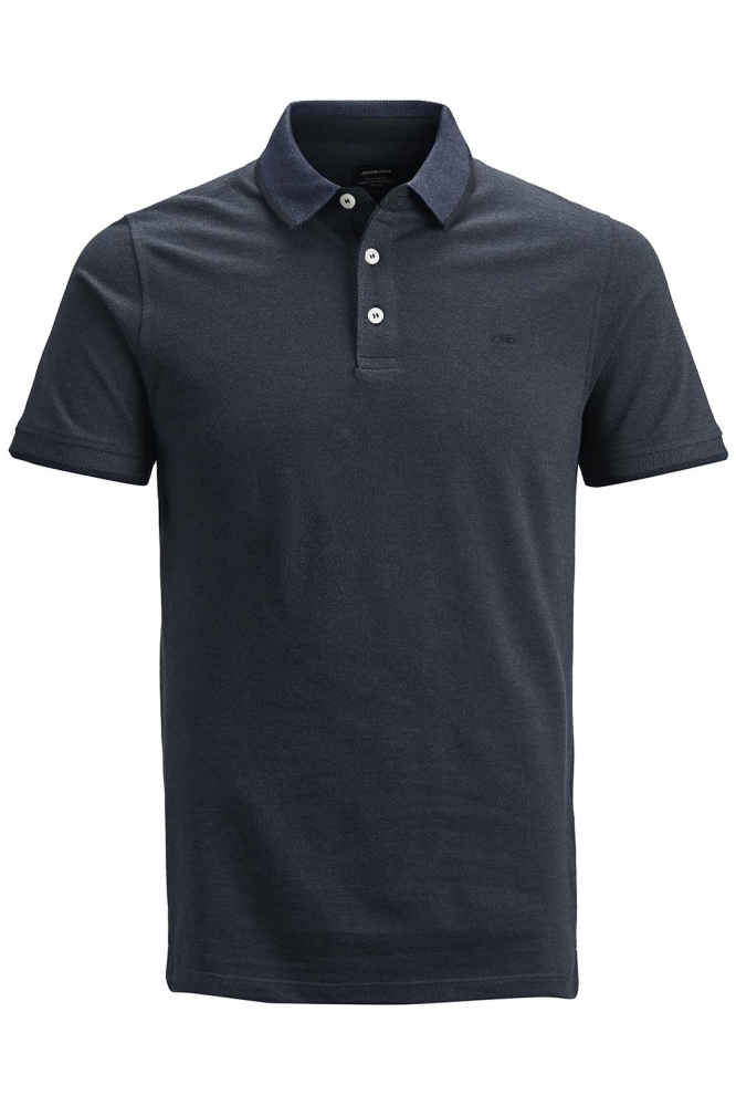 Jack & Jones blauwe heren polo | Vooraanzicht