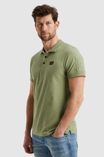 PME legend POLO SHIRT WITH CARGO POCKET PPSS2403899 6377