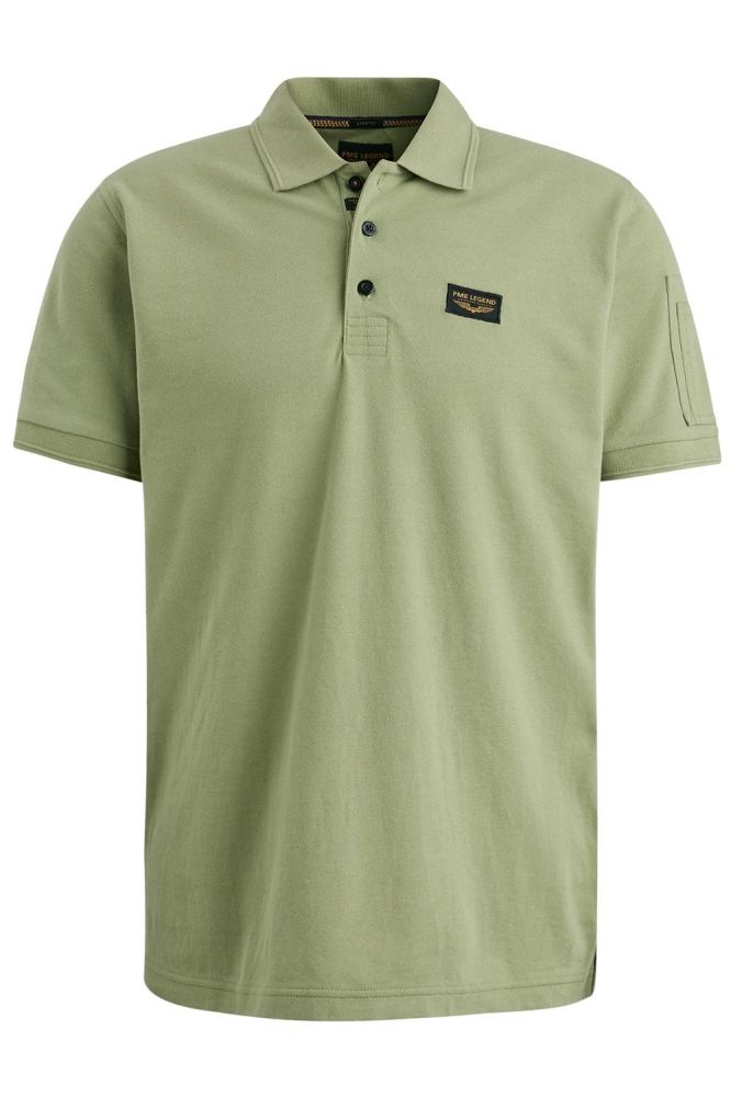 PME legend groene heren polo | Vooraanzicht