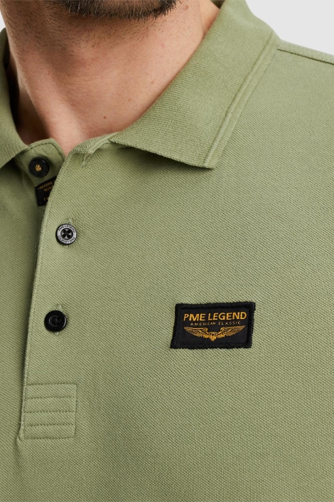 PME legend groene heren polo | Close up