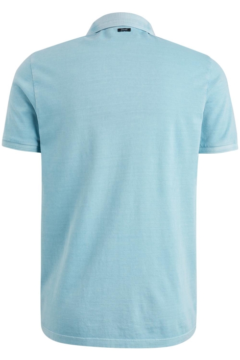 Vanguard blauwe heren polo | Achteraanzicht