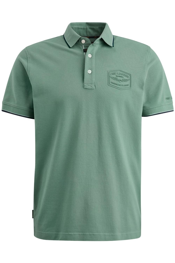 PME legend groene heren polo | Vooraanzicht