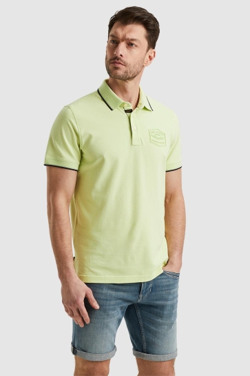 PME legend short sleeve polo stretch pique pa Groen