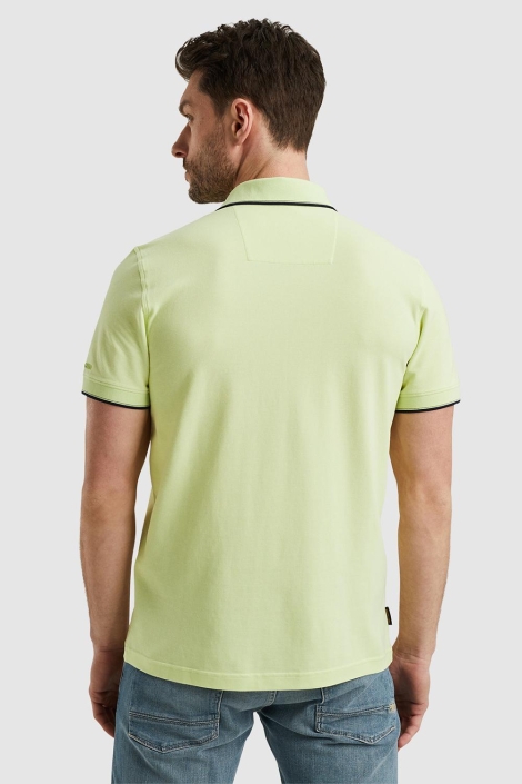 PME legend groene heren polo | Model achteraanzicht