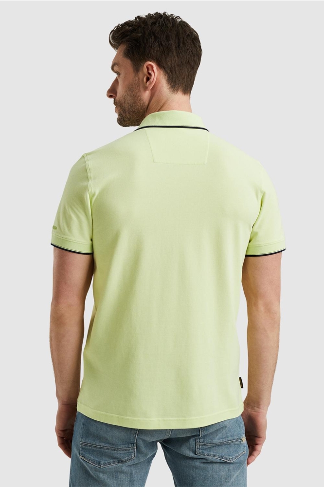 PME legend groene heren polo | Model achteraanzicht