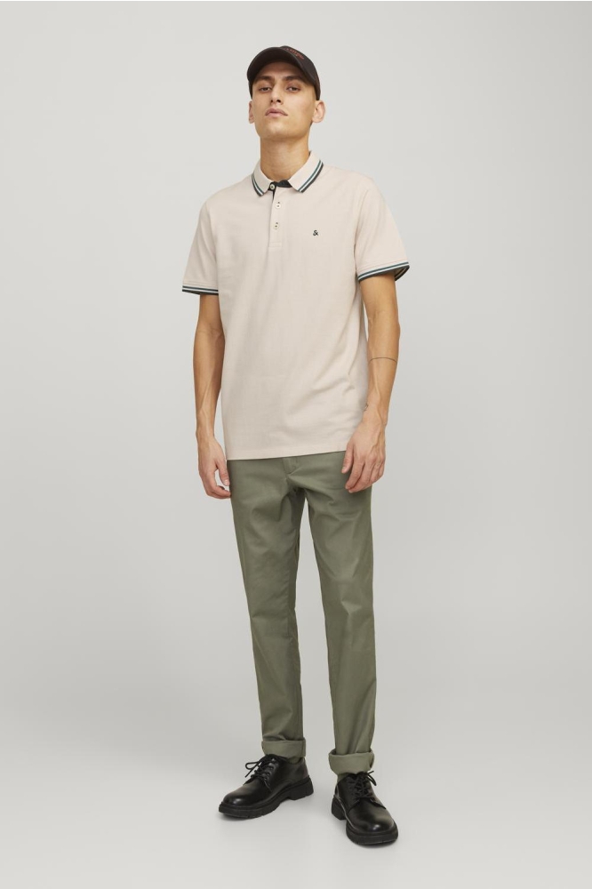 Jack & Jones beige heren polo | Model