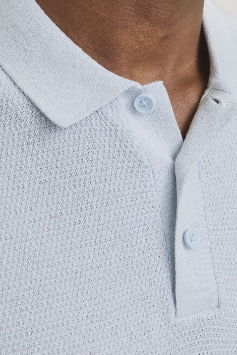 Jack & Jones blauwe heren polo | Kleurstaal