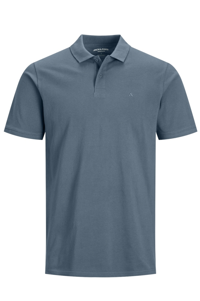 Jack & Jones blauwe heren polo | Vooraanzicht