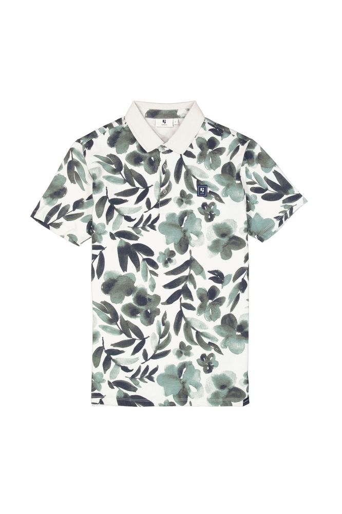 Garcia grijze heren polo | Vooraanzicht