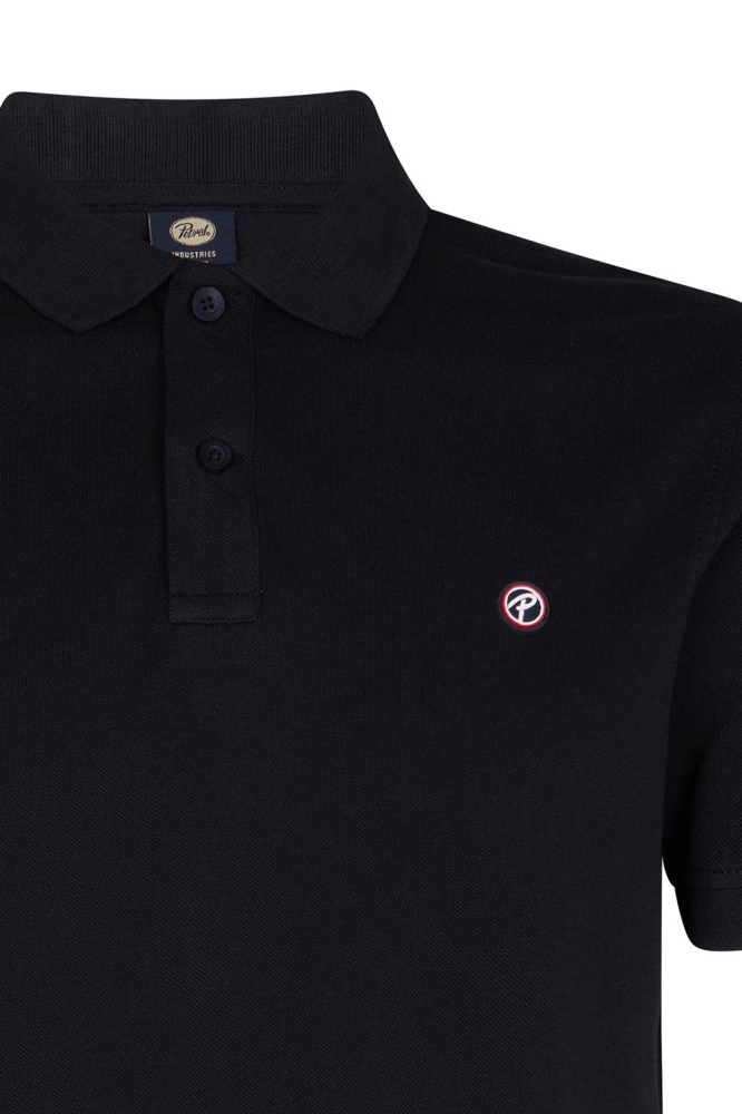 Petrol Industries zwarte heren polo | Kleurstaal