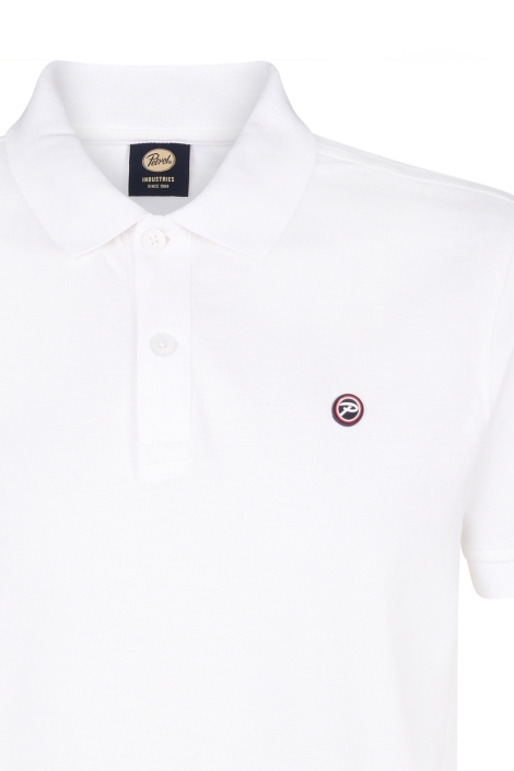 Petrol Industries witte heren polo | Kleurstaal