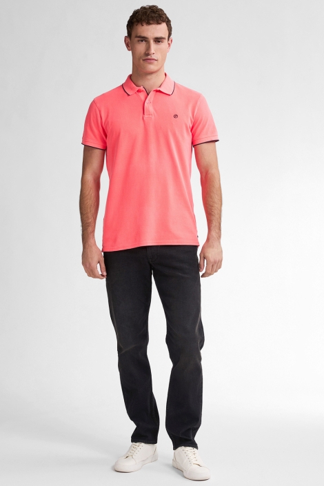 Petrol Industries oranje heren polo | Model