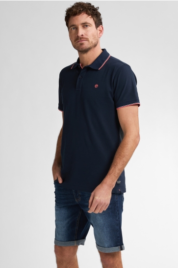 Petrol Industries Polo KLASSIEKE POLO WAVE M ROS POL003 5178 NAVY BLUE