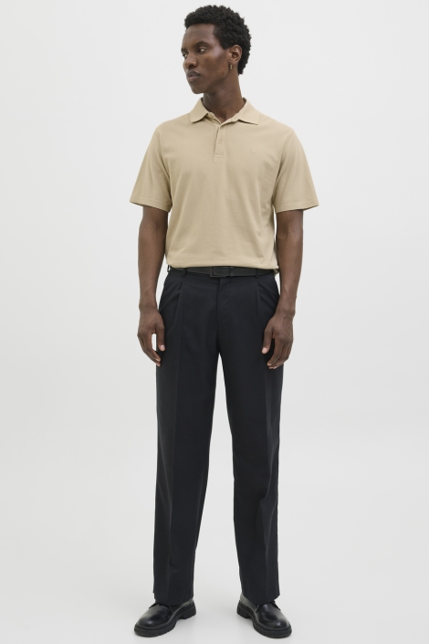 Jack & Jones taupe heren polo | Model